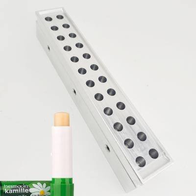 China High Quality Multi-cavities Cosmetic Lip Balm Metal Mold Alloy Lipstick Pour Filling Mold For Cosmetic Factory for sale