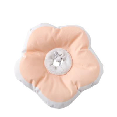 China 2021 Beautiful Flower Elizabeth Plum Color Yellow Color Sterilization Soft Viable Pet Collars for sale
