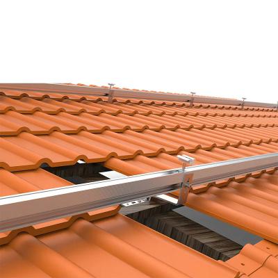 China 41mm Panel Solar Roof Rails Anodized Solar Panel Fixing Rails for sale