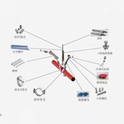 China Customized Earthquake Foundation Brackets Bolted Seismic Brace For Pipe for sale