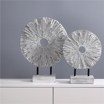 China Eco-friendly European artistic style home decor ornament cement handmade exquisite statues for sale for sale