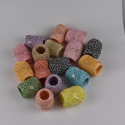 China Twisted Raffia Paper Floral Multicolor Ribbon Twines Set of 15 Rolls 15 Colors for DIY Craft Gift Box Wrapping for sale
