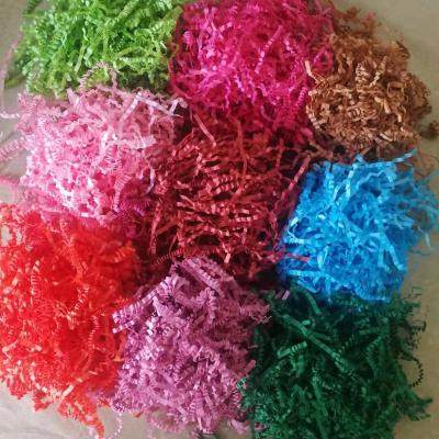 China Wrapping 9 Bags Multicolor Paper Shreds Crinkle Cut Shred Paper Fillers For Gift Box Filler (0.53LB) for sale
