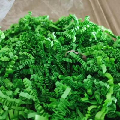 China Green Paper Shreds Packaging Ply Cut Paper Shred Fillers For Gift Box Filler (0.53LB) for sale