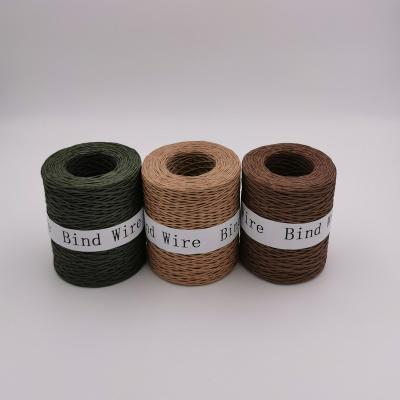 China Floral Wire Wrap Twine, Paper Covered Waterproof Rustic Vine For Flower Bouquets 26 Gauge (673 ft) for sale
