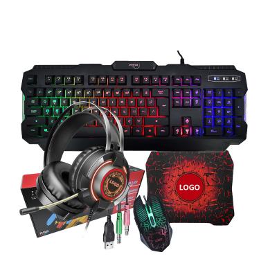 China Newest Selling Multimedia Keys Top Baclit Keyboard Mouse Earphone Gaming Keyboard and Mouse for Gamers for sale