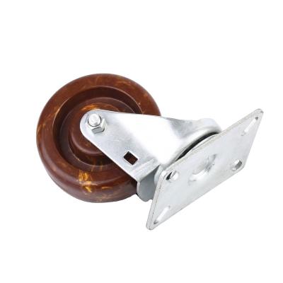 China Factory Sale Medical Equipment Furniture Case High Temperature 360 Degree SUS304 Steel+Brown Ethoxyline Swivel Oven Caster Wheels For Bakery Oven Racks for sale