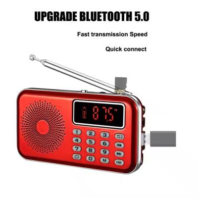 China USB/TF Slot Portable Radio Player Coffee/Wooden Design for On-the-Go Music Listening for sale