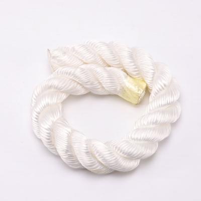 China Marine Nylon Polyester 3 Strand Twisted Fishing Rope With Thimble Or Splice For Yacht for sale