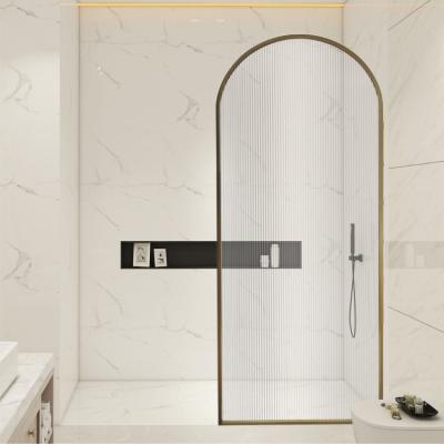 China Modern Bathroom Wet and Dry Bathroom Separation Door Screen Shower Room hsimple Bath Glass Screen for sale