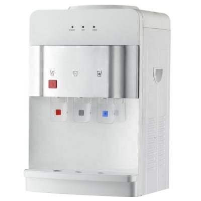 China Household New Design Mini Hot And Cold Water Dispenser Table Top Water Dispenser Compressor Cooling Water Dispenser for sale