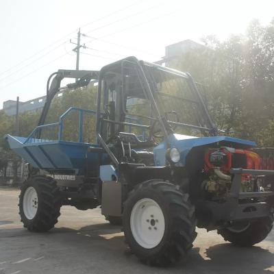 China Máquina de recolección de aceite de palma de cabina abierta 42HP 1500kg con grifo Indonesia Dedicado en venta