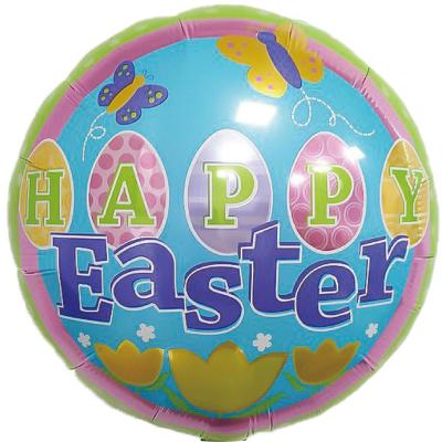 China Party Supplies Atmosphere Aluminum Foil Decoration Egg Balloon Rabbit Gray Layout Decoration Easter Balloon Film Party Balloon for sale