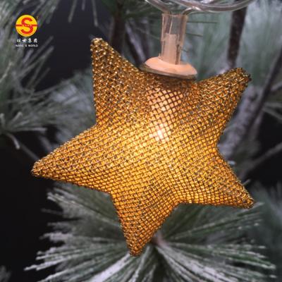 China Indoor Use 2m Long 10L Metal WANG WORLD Holiday Party Warm White Led Decoration Star String Lights Fairy Ramadan Decorations for sale