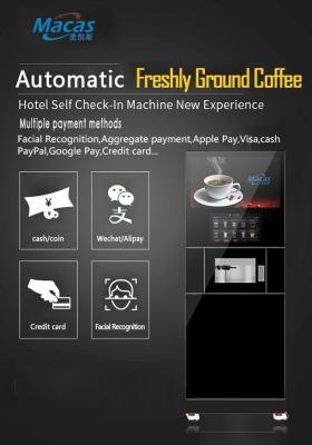 China Powerful Performance with Macas Commercial Fully Automatic Freshly Ground Cabinet Coffee Machine s AC230V Power Supply for sale