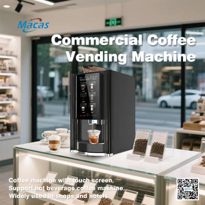 China Automatic Espresso Freshly Ground Coffee Vending Machine for sale