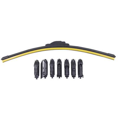China 14-28 Zoll Auto-Rahmenlose Geräuscharme Gummiwischer Multifunktion Universal Auto Front Windschutzscheibe Regenwischer Klinge zu verkaufen
