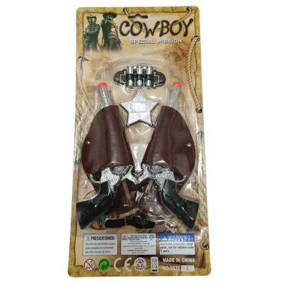 China Movies cheap realistic toy gun cowboy guns eye mask handcuffs gun holster Children's favorite props for festivals Halloween cosplay for sale