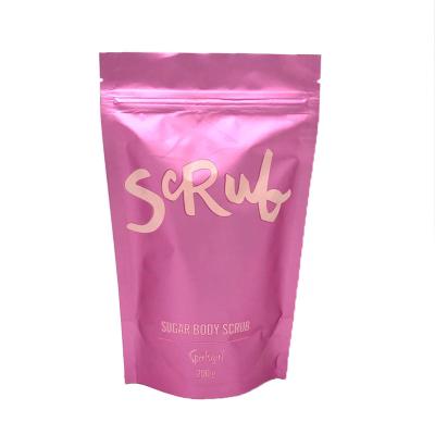 China Free Sample Plastic Aluminum Face Mask Convenient Waterproof Moisture Proof Mylar Holder Pocket Storage Bags Pink Moisture Proof Pink for sale