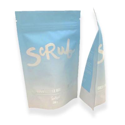 China Eco-Friendly Blue Foil Face Mask Mylar Moisture Proof Self-Seal Reusable Multi-Color Zipper Face Mask Bags Cbd Pastel Standing Pouch for sale