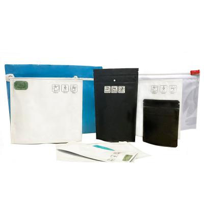 China Black Small Running Smell Free Sample Proof Self Seal Recyclable Moisture Proof Clear Up Pouch Mylar Childproofroof Pouch Black Moisture Proof Holder for sale