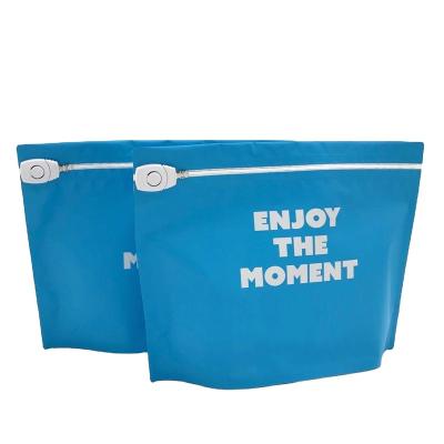 China Moisture Proof Eco Friendly Packaging Printed Reusable Storage Zipper Slider 3.5G Child Proof Plastic Blue Moisture Proof Bag 3.5G for sale