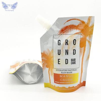 China Safety Made in China Packaging Reusable Storage Heat Seal Printed Plastic Recyclable Waterproof Side Stand Up Sachet Drinks Spout Bag for sale