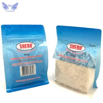 China Moisture Proof Reusable Multicolor Reusable Eco Friendly Eco Friendly Recyclable Zipper Candy Eight Sided Window Seal Flat Bottom Mylar Bags Custom Printed for sale