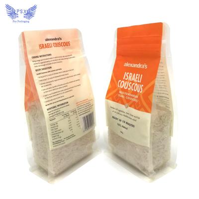 China Candy Eight Plastic Seal Flat Bottom Clear Pouch Flat Bottom Convenient Waterproof Recyclable Moisture Proof Storage Free Sample for sale