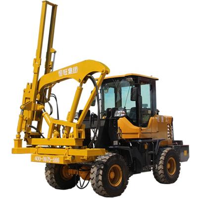 China Construction works Railing Post Rail Fence Solar Electric Ram Solar Diesel Power Four Wheel Ram for sale
