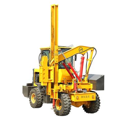 China Construction works Guardrail Ram Post Post Ram Machine Hydraulic Motor Price for sale
