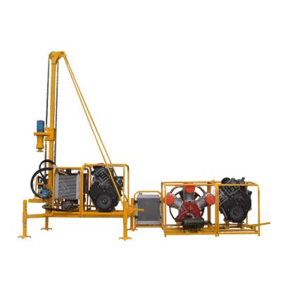 China Construction works Lightweight Rock Drilling Rig Hydraulic Soil Drilling Rig With Air Compressor for sale