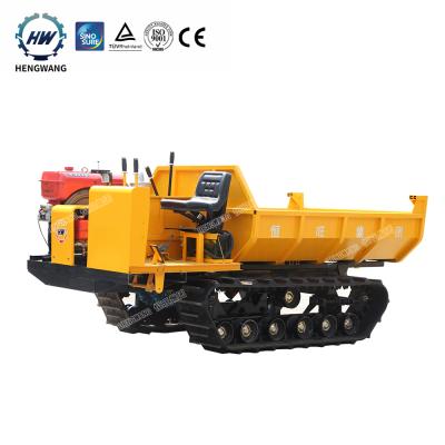 China Small Mining Farms Construction 2000kg Track Crawler Dumper Truck Dumper Hydraulic Lifting Hauler for sale