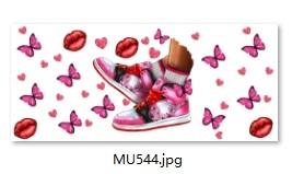 China Strong Adhesive Valentine'S Day UV DTF Tumbler Cup Wraps UV Resistant for sale