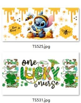 China Halloween Ghost Horror Elements Sticker UV DTF Vinyl Self Adhesive for sale
