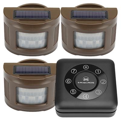 China Alley Detection 1/2 Mile 7-Zone Outdoor Solar Infrared Solar Kit Cafe 1 Receiver& 3 Wireless Sensors for sale