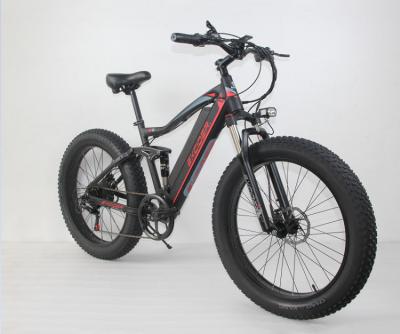 China New Style Aluminum Alloy CE Mountain Bike 16AH Tire Lithium Battery Electric Electric Bike e Bicycle 1000W 48V High Speed Motor Fat 26inch for sale