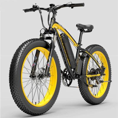 China Aluminum Alloy UK Warehouse Send Door CE E Bicycle 26inch Fat Tire 1000W Powered Motor Electric Offroad Bike 48V 7 Speed Electric Bike for sale