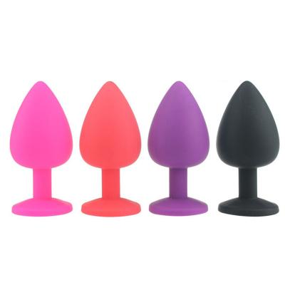 China Silicone médico da tomada anal masculina adulta Handheld do silicone dos brinquedos do sexo da ferramenta da massagem à venda