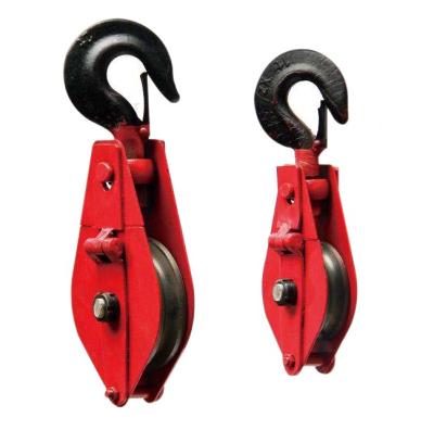 China Normal working environment pulley hook single pulley block for sale