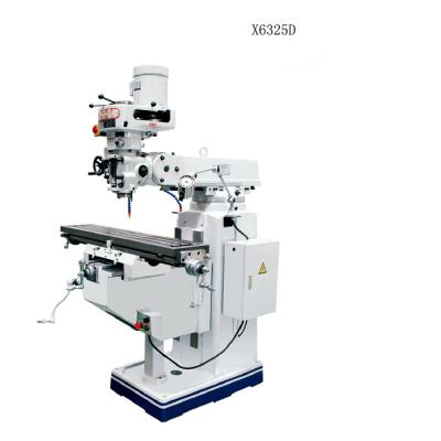 China Construction Material Shop Fresadora De Torreta Variable Speed Milling Machine Dro Turret Vertical Milling Machine For Metal X6325D for sale