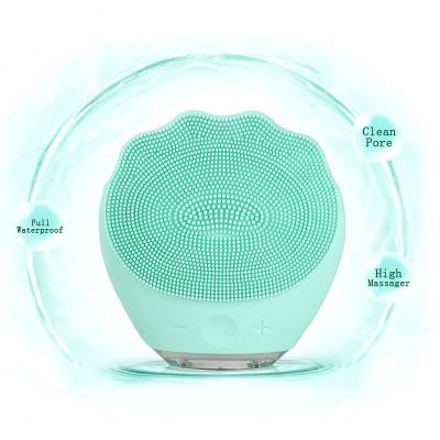 China Face Lift Silicone Facial Cleansing Sweep Electric Waterproof Face Scrubbers Silicone Brush 6-Speed IPX7 Anti Aging Skin Cleanser for sale