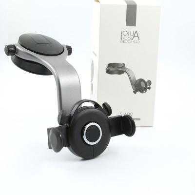 China Strong Clip Mount Air Vent Holder Soft Leather Car Phone Gravity Adsorption Cell Phone Lazy Bracket for sale