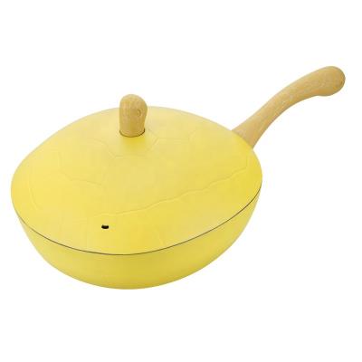 China Viable Turtle Series Cast Aluminum Potato Deep Fryer Bakelite With Soft Touch Bottom for sale