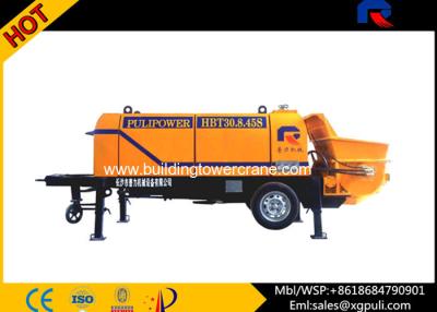 China 80 Cubic m/h Portable Electric Concrete Pump Outline Dimension 6400x2100x2200 for sale
