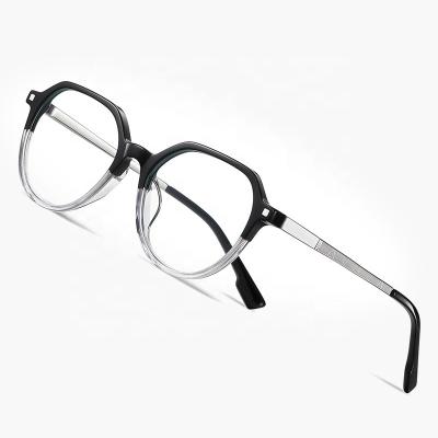 China For Eyeglasses 2024 Fashion Acetate Frame Eye Protection Anti Blue Light Irregular Square Optical Eyeglasses Spectacles Frames Unisex for sale