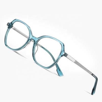 China For Computer Glasses 2024 New Arrival Eyewear Big Square Rectangle Frames Oversized Reading Eyeglasses Acetate Blue Black Optical Spectacle Frame for sale