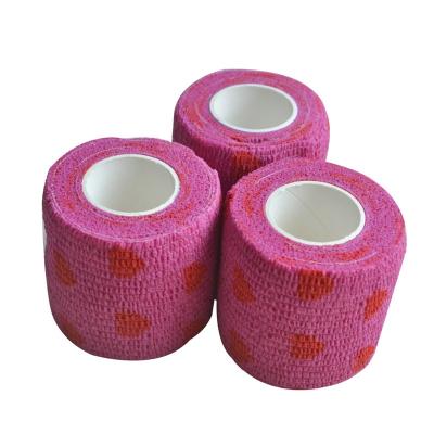 China Comfortable And Soft Self Adhesive Non Woven Elastic Bandage Wrap Sports Adherent Pad for sale