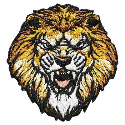 China Cheap price fashion embriodery patch for cubs tiger boar bear wolf clothes lion lion patch hole patch diy patch fabric animal stickers embroidery fabric down jacket patch glue for sale