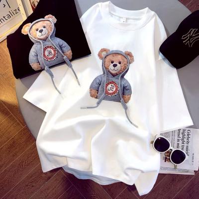 China Cheap price fashion embriodery patch for clothes digital printed fabric stickers explosive bear beaded fabric stickers clothing accessories patch for sale